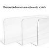 Set Of 10 Strong PVC Shelf Guards with Strong Adhesive Practical Transparent Shelf Barrier for Home Office Or Retail
