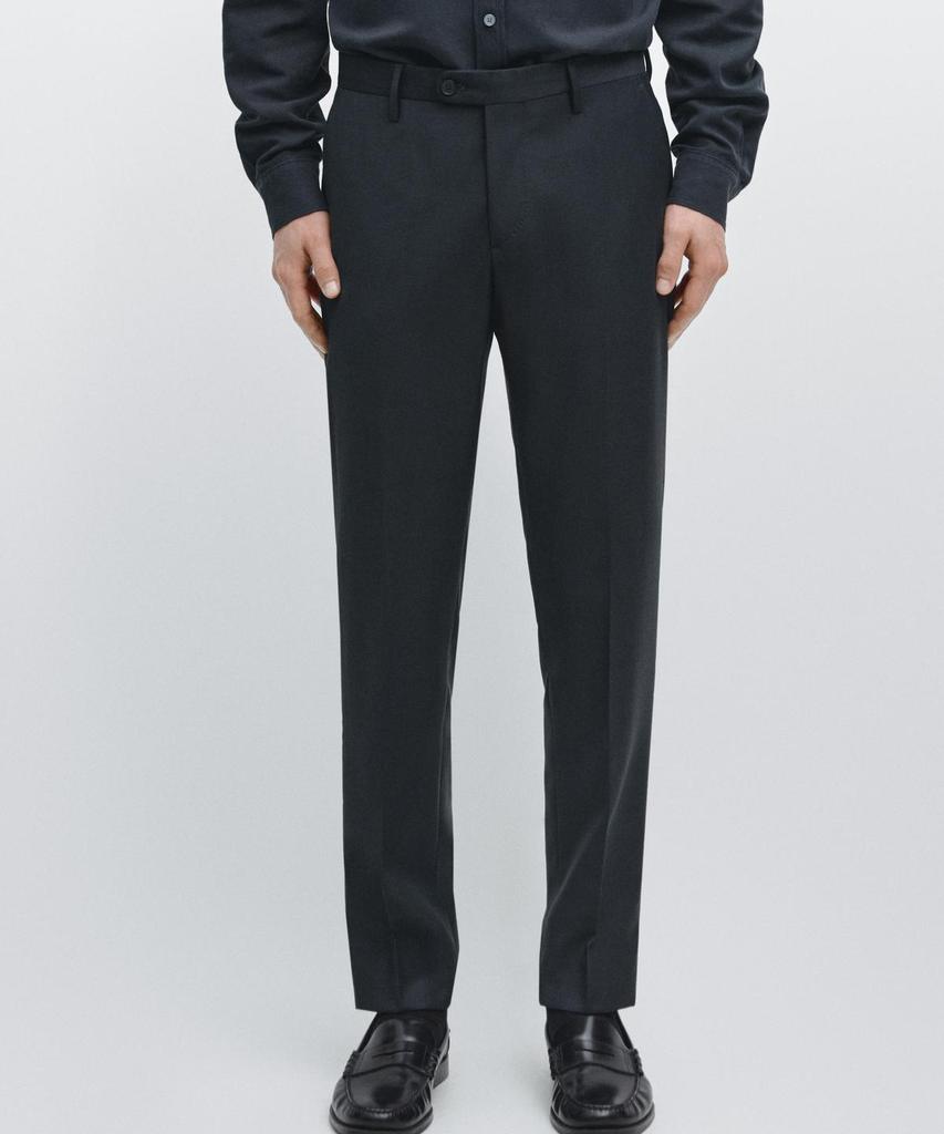 Masimodutti Cold Wool Micro Texture Suit Pants