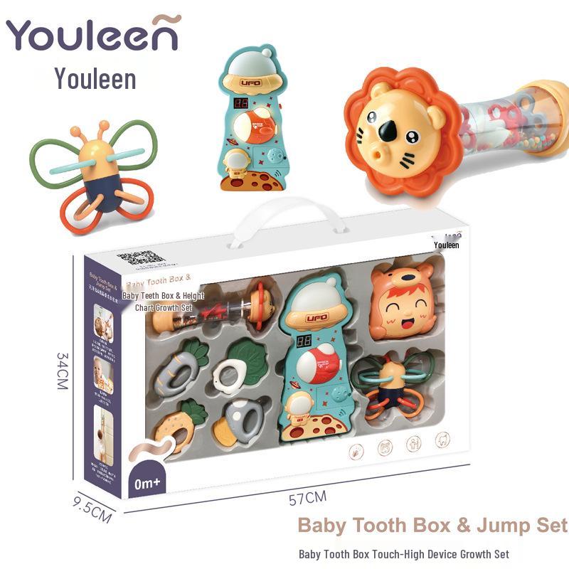 Yuele'en Newborn Baby Rattle & Teether Set: Educational Grasping Toy for 0-6 Months