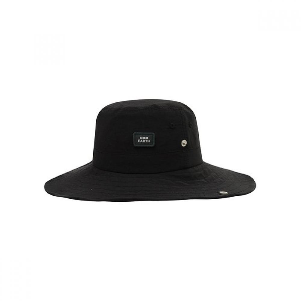 BBC EARTH Convertible String Outdoor Brim Hat  Black 