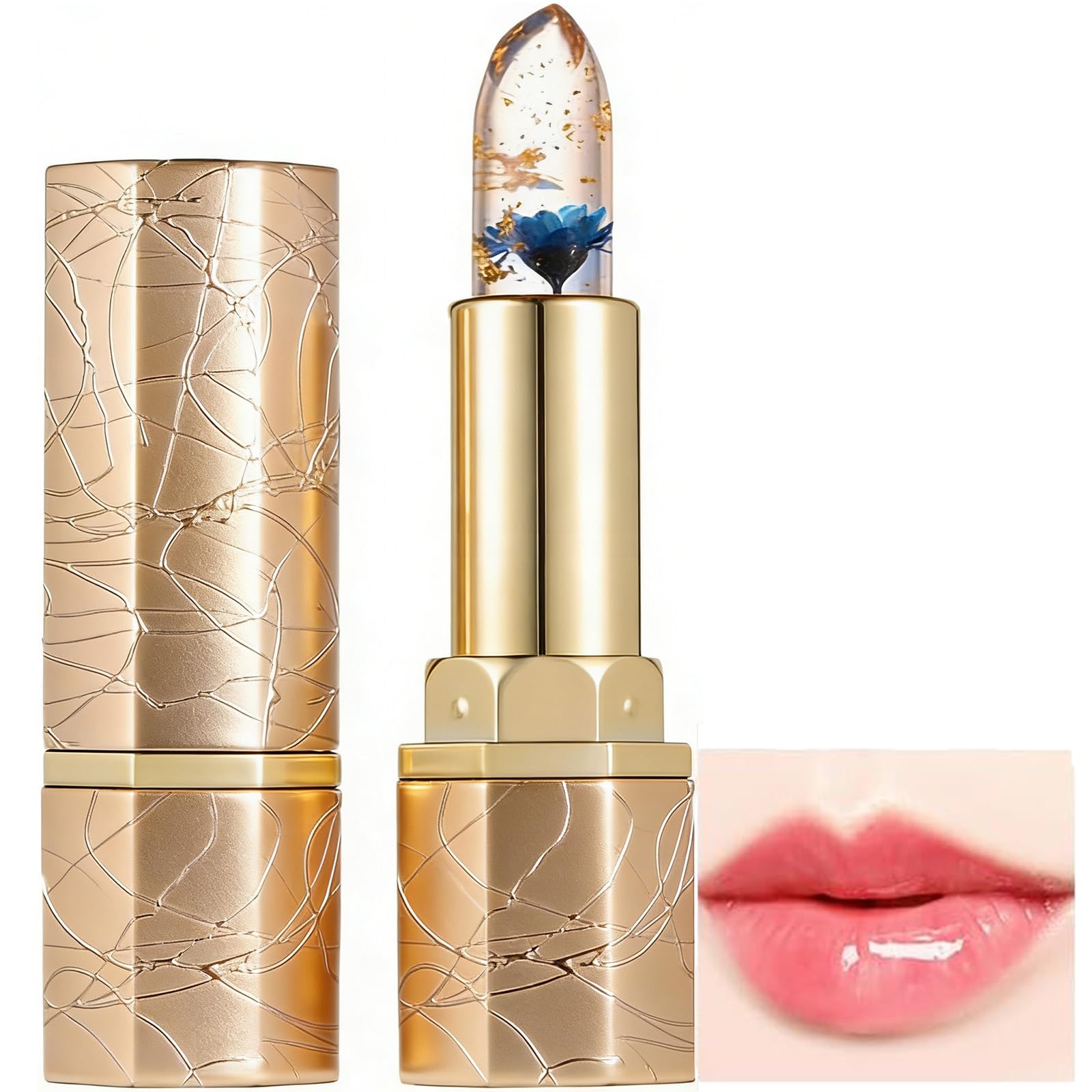 Color-changing lipstick warm-sensitive color-changing lipstick natural watery shine moisturizing beautiful color payoff transfer-resistant minimizes
