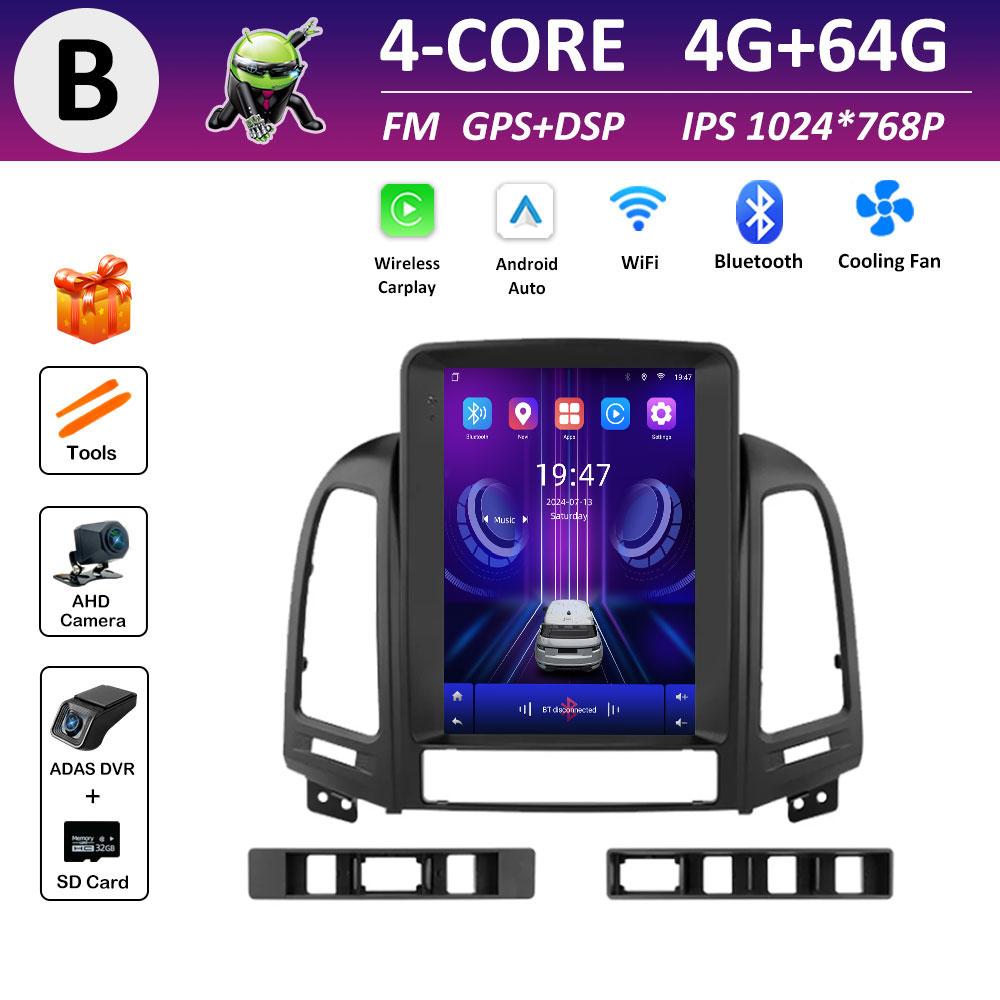 Cooling Fan for Hyundai Santa Fe 2 2006 2007 2008 2009 2010 - 2012 Android Smart System Car Multimedia Video Radio Player WIFI