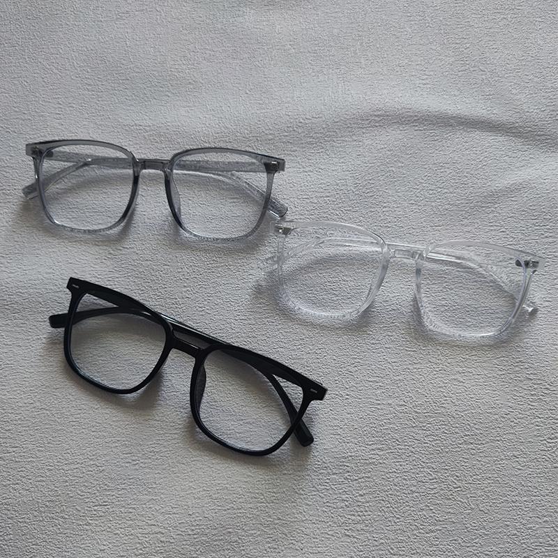 2/3 Pairs Per Set Square Anti-blue Light Glasses Fashion Men Women Large Frame Office Computer Eyewear Outdoor Accessory