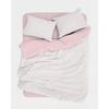 Parure de lit - 1 housse de couette 140 x 200 cm + 1 taie d'oreiller 60 x 60 cm - 100% coton renforcé - Rose