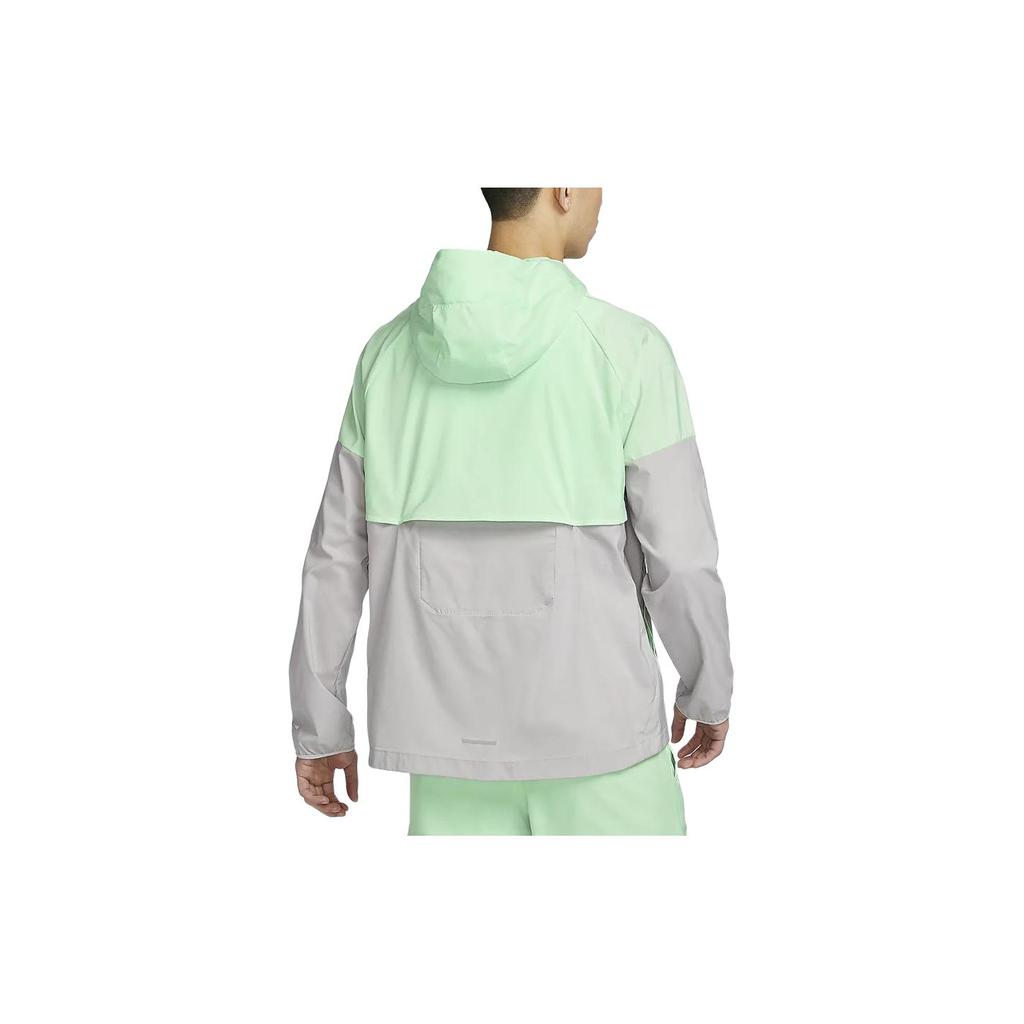 New Nike Windrunner Repel Waterproof Running Jacket Green Grey FB7541-376
