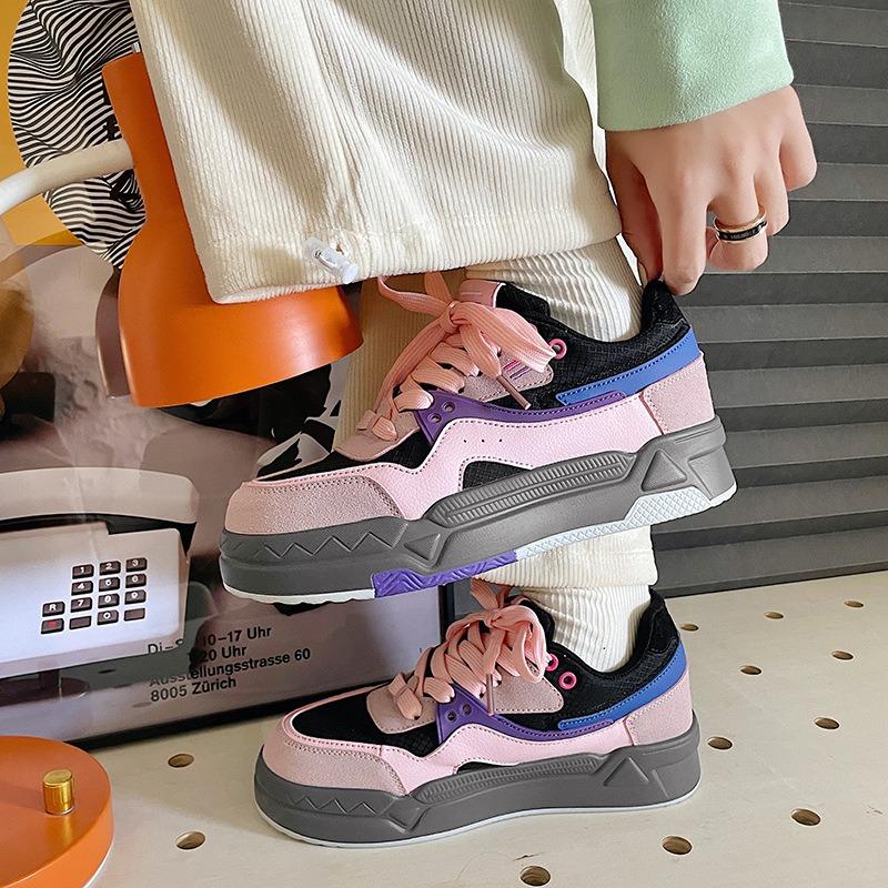 Letní zvyšující pár táta boty Elegantní všestranné studentské tlustá podrážka prodyšné unisex sportovní boty