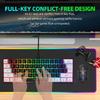 Wired Gaming Keyboard Water Resistant Gaming Keyboard RGB Lighting Keypad