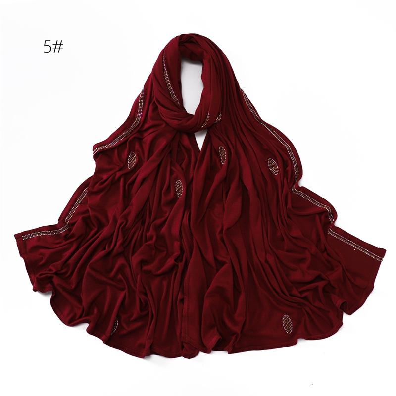 

Овальное ожерелье цепочка хлопок модал трикотаж хиджаб шали дамы высокое качество накидка пляж лето буфанды Рамадан мусульманский Sjaal 170*70 см