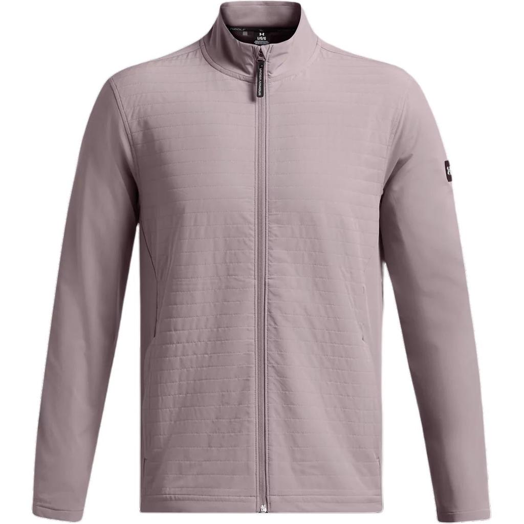 Under Armour Drive Pro Storm Stand Collar Zip Sports Jacket Men Jackets Fatigue-Gray 1387119-015