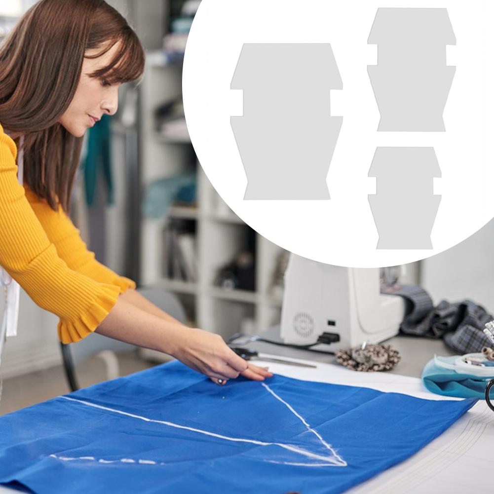 

Premium Plastic Quilting Templates Shoulder Bag Pattern Template Reusable Patchworks Ruler for DIY Handbag Shoulder Bag S