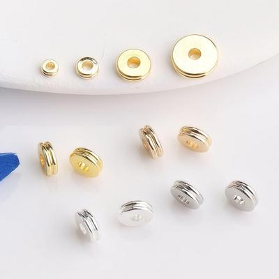 14K Gold Filled Double Layer Spacer Beads for DIY Bracelets & Necklaces