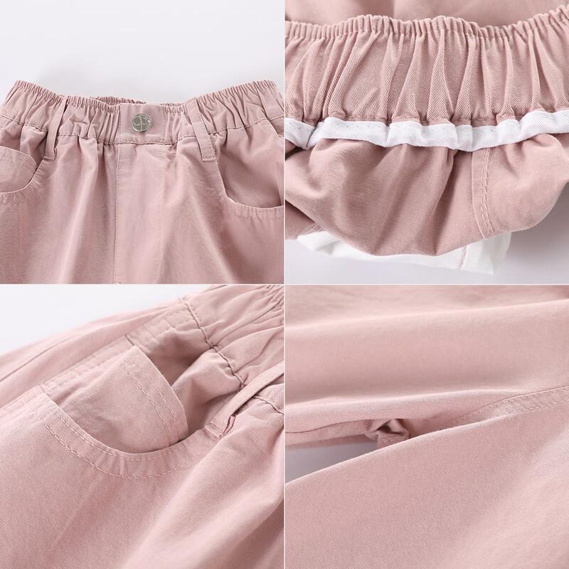Girls' Loose Straight Casual Pants