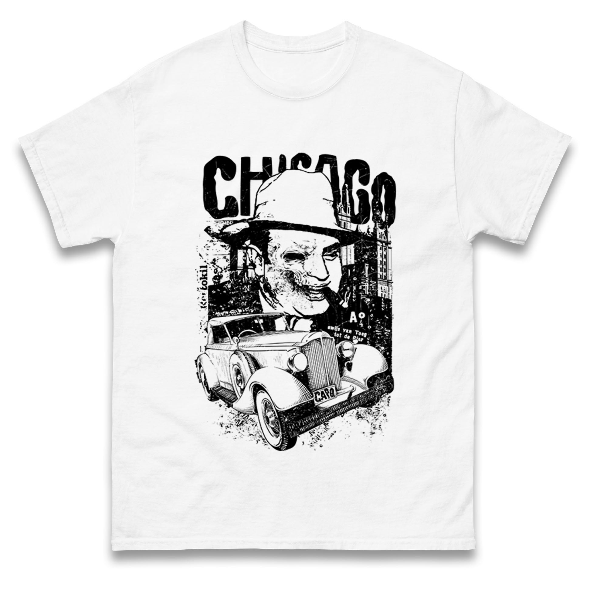 Al Capone Chicago T Shirt Tshirt Mens Womens Unisex Tops Tees 2XL