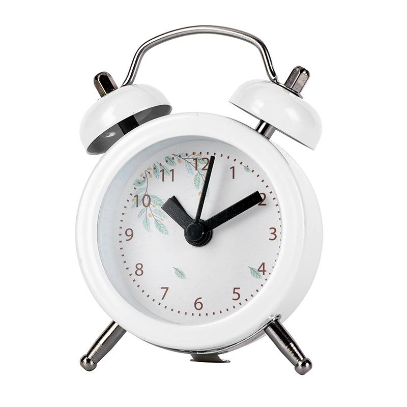 Internet celebrity mini alarm clock for students and children to wake up for simple creative dormitory desktop alarm metal ring clock