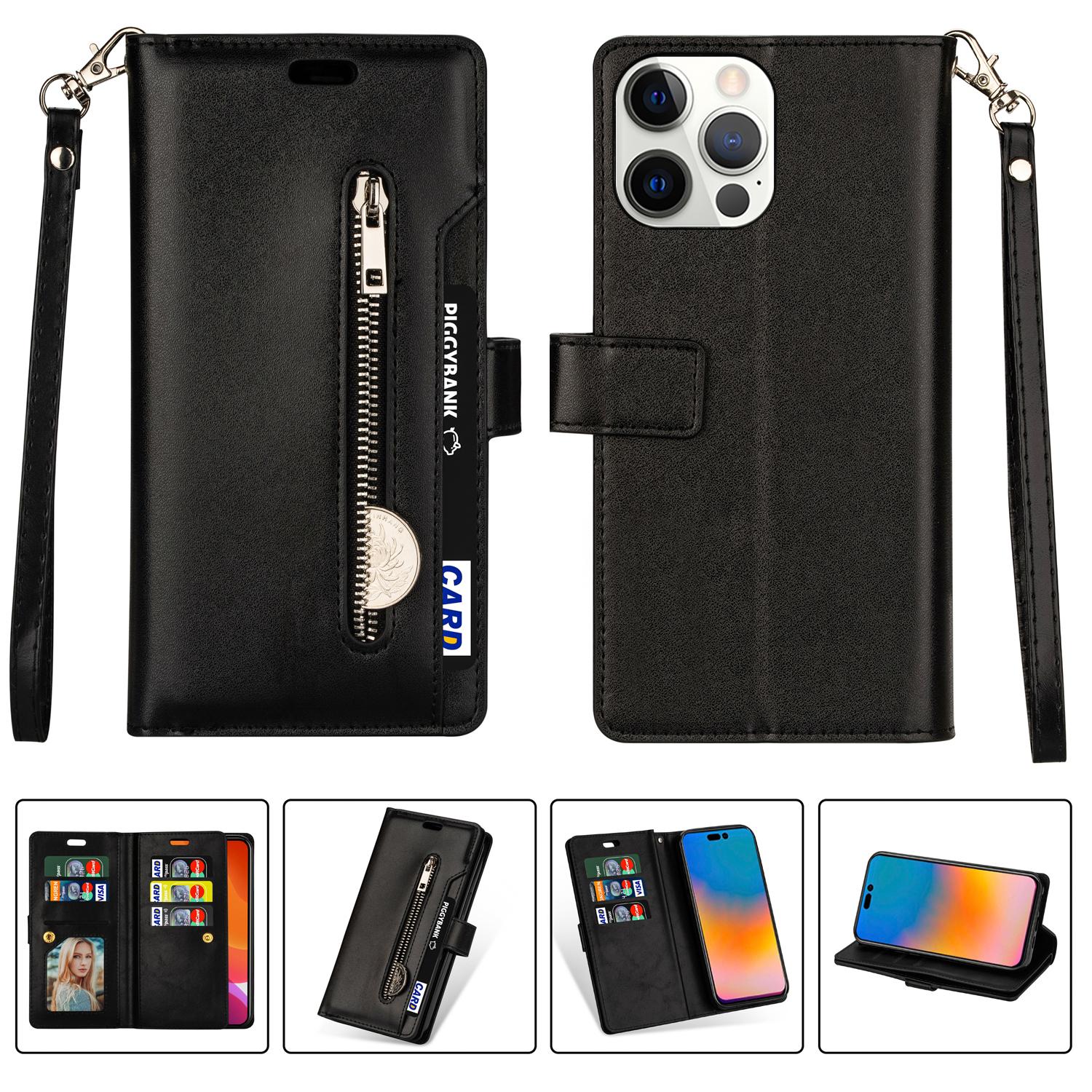 

Чохол-гаманець Retro 2 IN 1 Detchable Magnetic Flip Wallet Case для iPhone 15 14 Plus 13 12 11Pro Max XSMAX/Samsung S23 S22 S21 S20 Ultra Plus S21FE A13 A53 A14 A54 Samsung A32 5G чорний