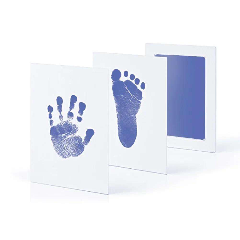 Newborn Baby Hand Foot Print DIY Photo Frame With Mold Clay Imprint Kit Non-toxic Baby Souvenirs Milestone Decor Gifts