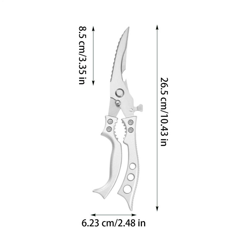 Heavy Duty Kitchen Shears Multipurpose Kitchen Scissors Poultry Shear with Aluminum Handle Professional Kitchen Shears with