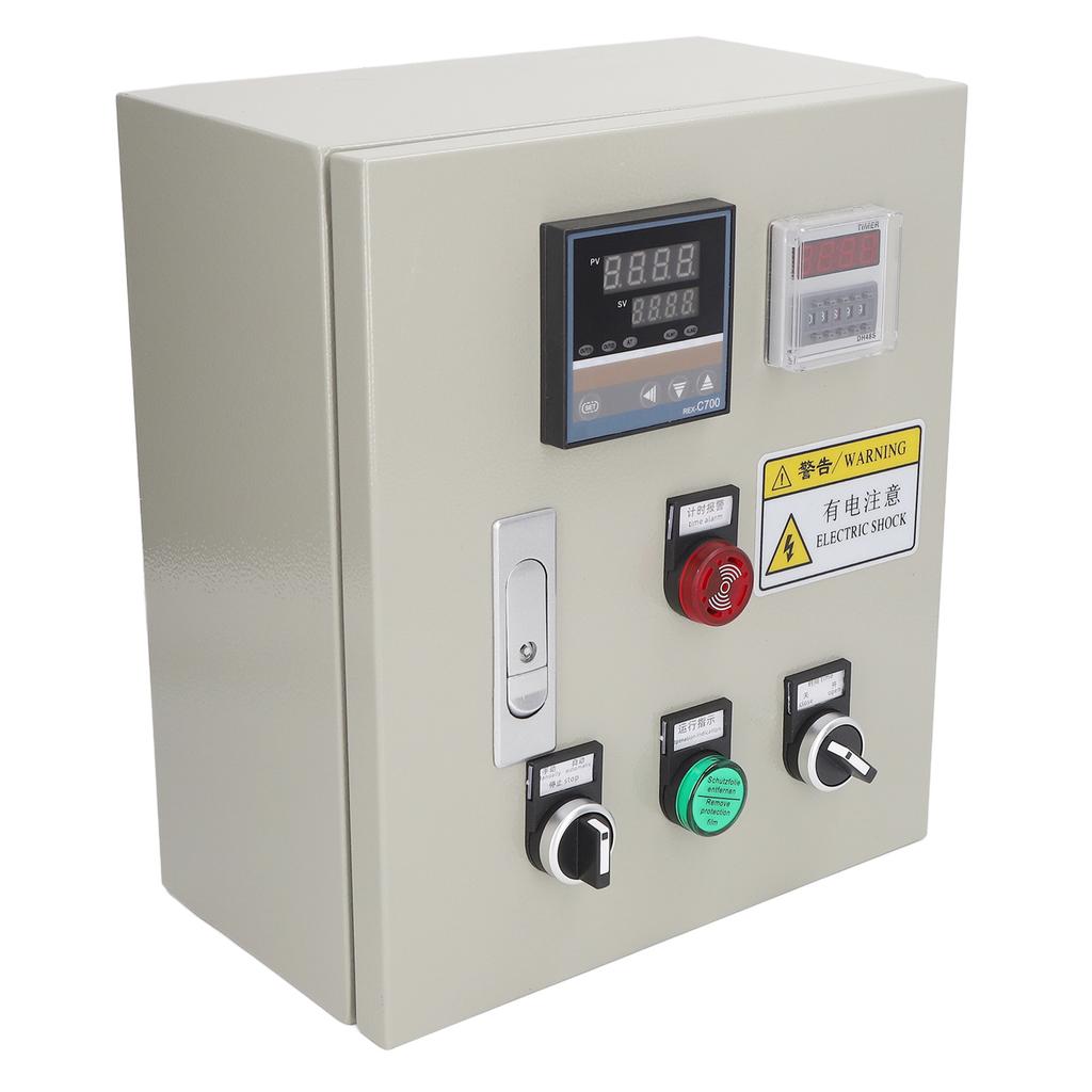 PID Temperature Controller 7.5KW High Accuracy Digital Tube Display Thermostatic Control Box with Thermocouple AC 380V