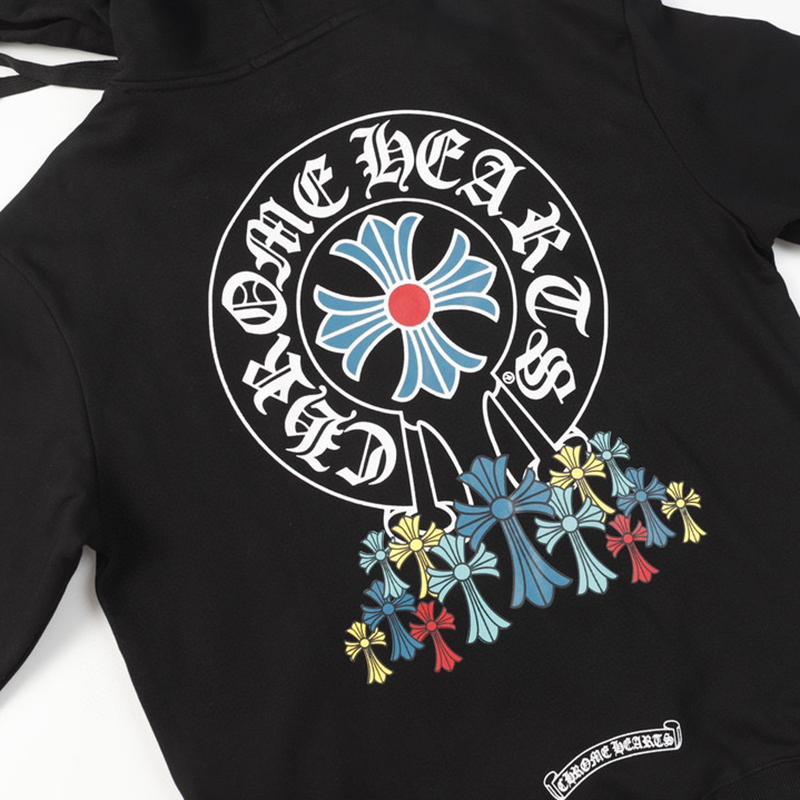 849 CHROME HEARTS Otoño e Invierno 2025 Nuevo Sudadera con Capucha con Logo de Estilo Clásico Talla Grande, Adecuado para que lo usen Parejas