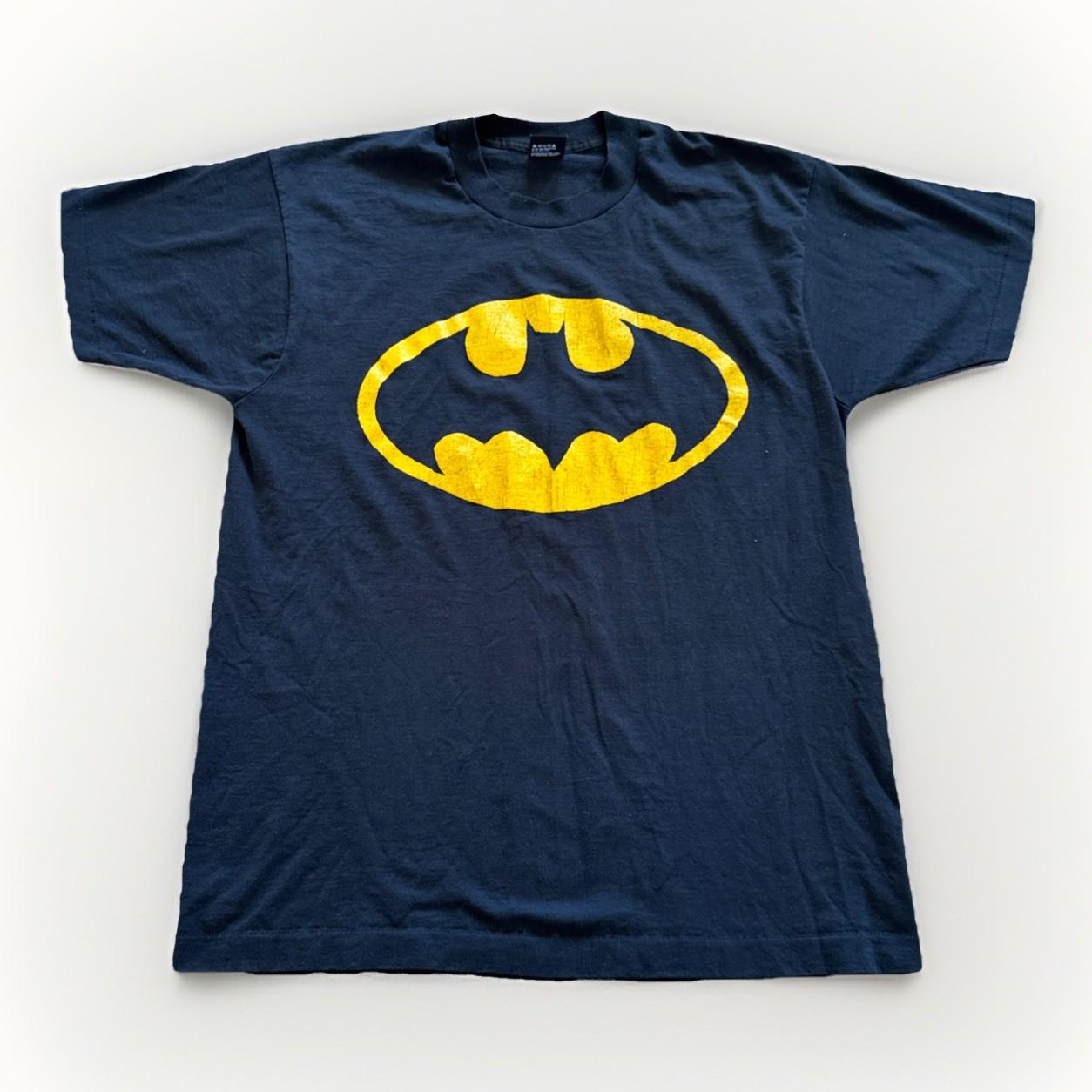 Batman Shirt Mens XL Vintage Classic Logo DC Comics Black 90s 80s Screen Stars XXL