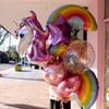1 Set Einhorn Partyballons Geburtstagsballon Einhorn Dekoration Latex Konfetti Ballon Geburtstagsfeier Dekoration Ballons Kinder