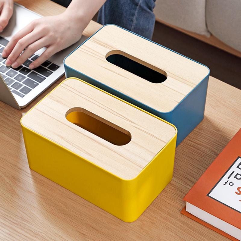 Desktop tissue box, paper drawing storage box, home living room, dining room, coffee table, Nordic simple multi-functional paper drawing box cre