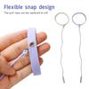 2pcs Eyelash Extension Tweezer Holder Bracelet Silicone Ring Tweezers Protector Wrist Band Strap Purple White