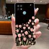 Case For OPPO A15 A15s Flower Butterfly Bow Phone Cases Coque For Oppo 35 Soft Silicone Capa Transparent TPU Jelly Cover Funda