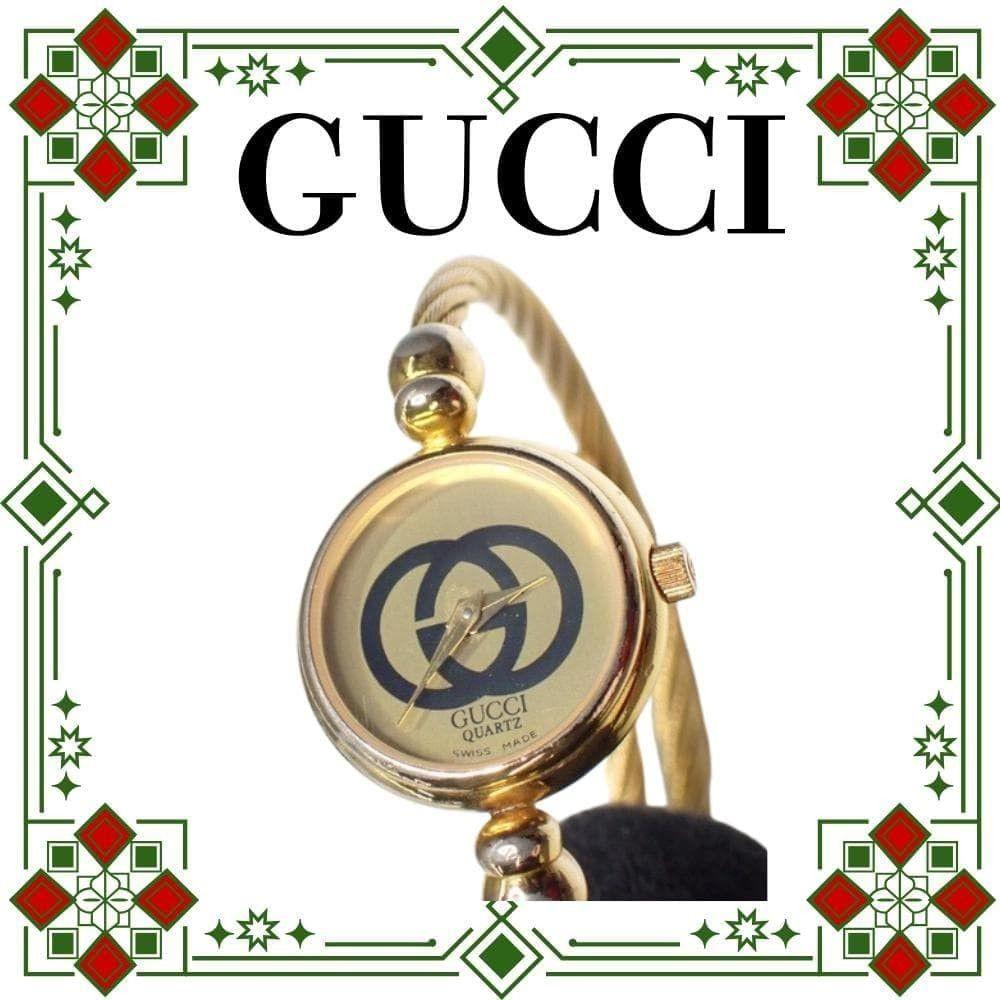 Used Rare [In good working condition] GUCCI Gucci 2047L Double Wire Breath Watch Ladies Brand Watch Accessories Small Items