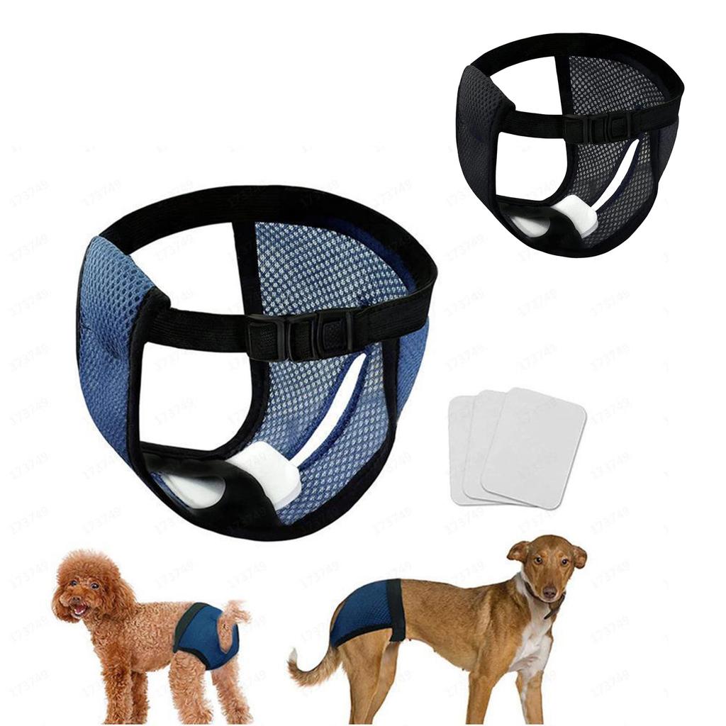Breathable Dog Harassment Prevention Diaper Soft Adjustable Waistband Protective Pants Nappies For Pet Travel Camping