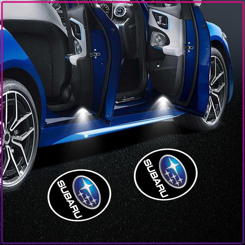 2 Stück Auto Tür Willkommenslicht LED Projektorlampe Geister Schatten Für Subaru Forester SG5 SH SJ Impreza XV Legacy Outback WRX STI GC8 Tribeca