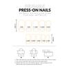 24Pcs French Fake Nails with Cherry Heart Design Fashionable Sweet And Cool Style Manicure for Woman