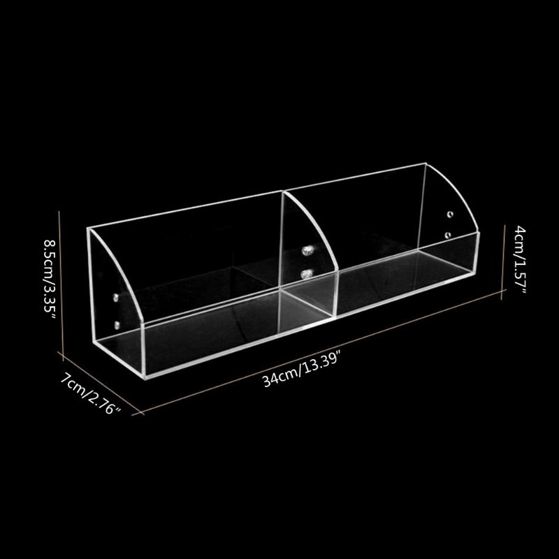 Clear Display Risers Stand 1 2 3 Tiers Makeup Organizers Acrylic Display Shelf with Dividers Dresser Display Stand