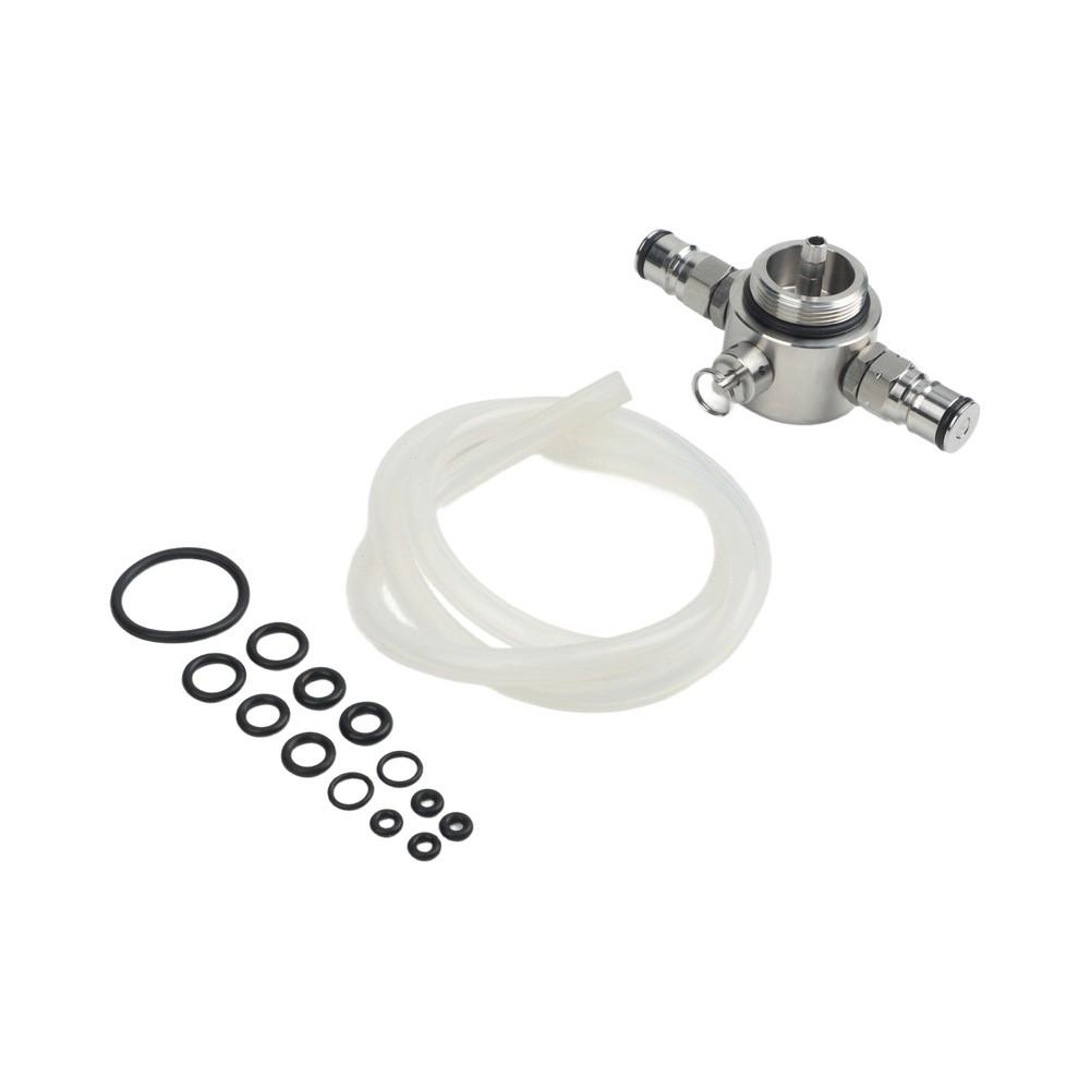 For Home Bar Tapping Slim Dual-Ball Lock Leak-proof Beer Dispenser Homebrew Keg Connector 45PSI Pressure Rating