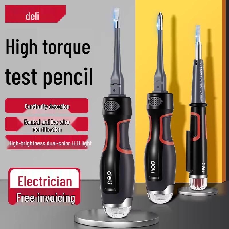 Deli Multifunction High Torque Voltage Tester Pen