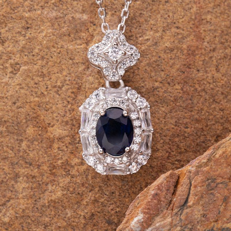 Natural Color Treasure Amethyst Citrine Ring Women'S S925 Sterling Silver Pendant Light Luxury High-End Jewelry