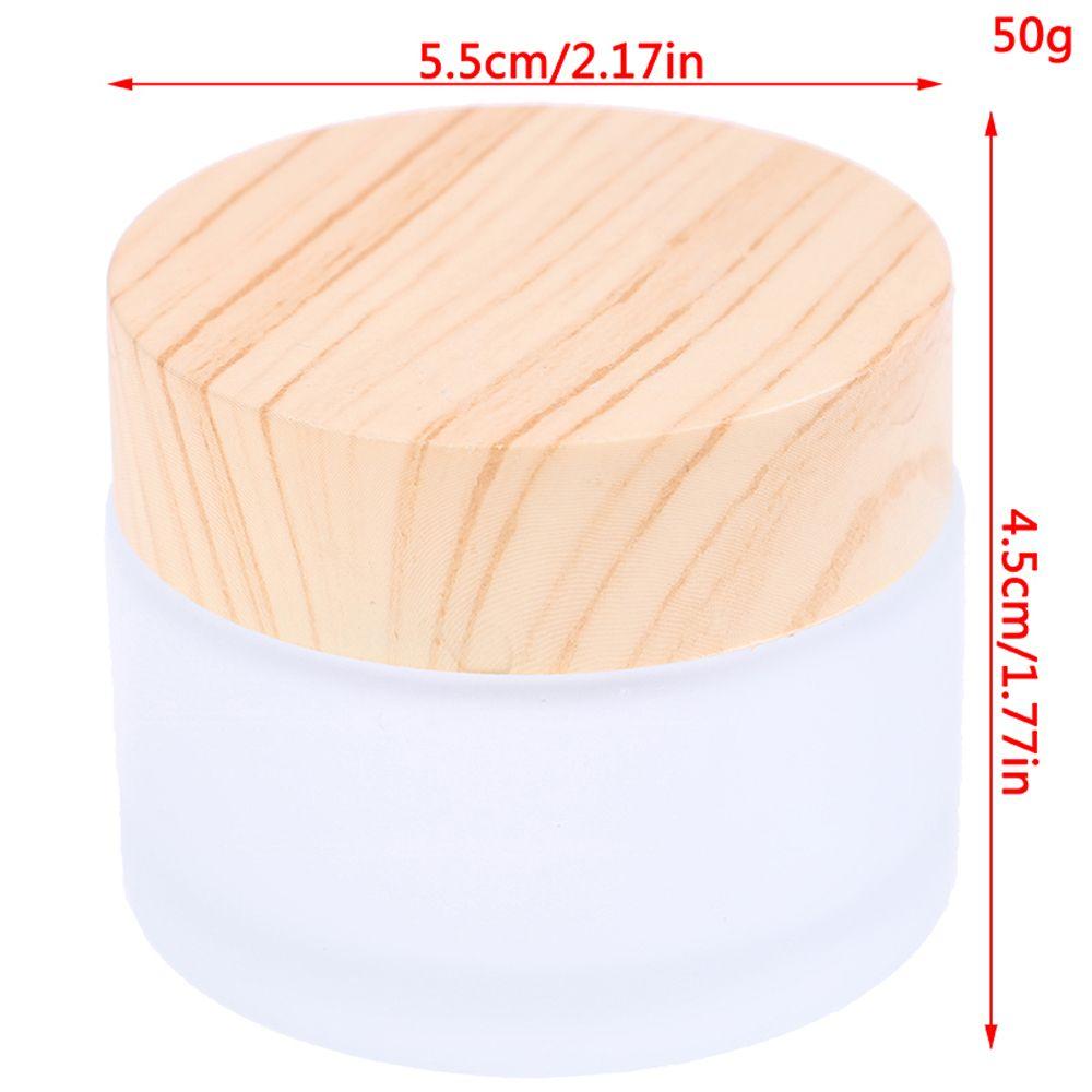 

Beauty Tool Cosmetic Container Facial Cream Jar Eye Cream Jars Refillable Bottle Frosted Glass Jar 5