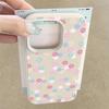 For iPhone 18 Pro Max Case White Flowers Print Leather Texture Silicone Cover For iPhone 17 16 15 14 13 Pro Max 16E 17E