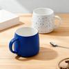 500ml creative design ink blue ceramic cup coffee cup couple water cup breakfast oatmeal cup holiday gift porcelain cup