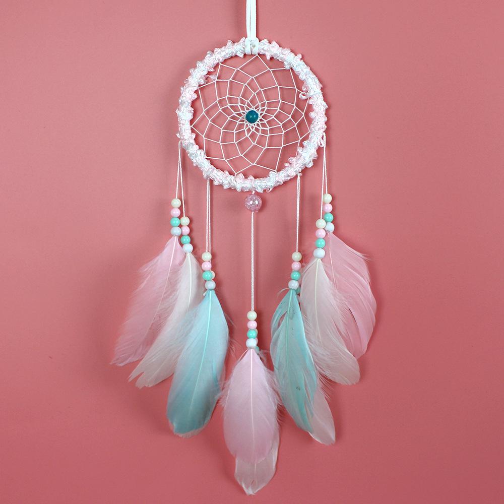 Handmade Feather Dream Catcher: Elegant Home Decoration & Unique Birthday Gift