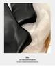 British-Style Ankle Boots - Autumn 2024 Cowhide Square Toe, Low Heel, Slim European-American Workwear