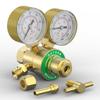 Professional Copper Construction Pressure Regulator Gauge Equipped with T Handle for Easy Manual Control in Gas Systems