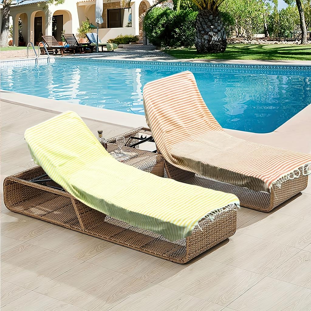 Extragroßes Türkisches Strandtuch Gestreift, Leicht, Schnelltrocknend für Pool, Schwimmen, Reisen, Camping, Boho-Stil, Hohe Farbechtheit