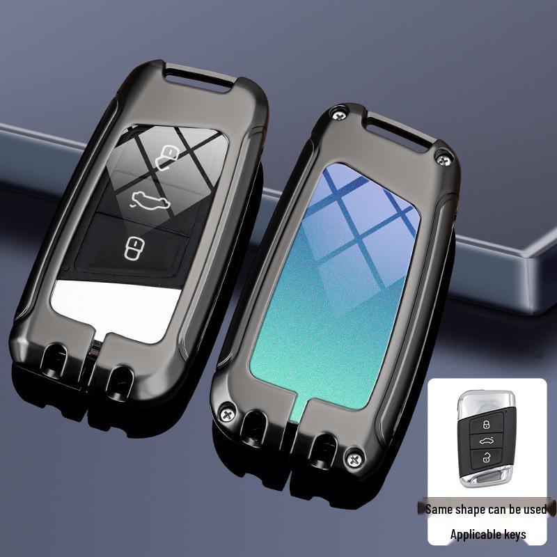 Compatible Key Case for Volkswagen Cars: 24 Sagitar, Bora, Golf 7, Tiguan L, Tayron, Yi, Magotan, and 23 Model CC.