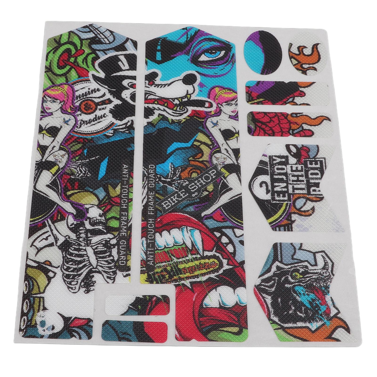 

ENLEE 3D Наклейка на переднюю вилку горного велосипеда Устойчивая к царапинам защитная наклейка для велосипеда Наклейка для каракулей