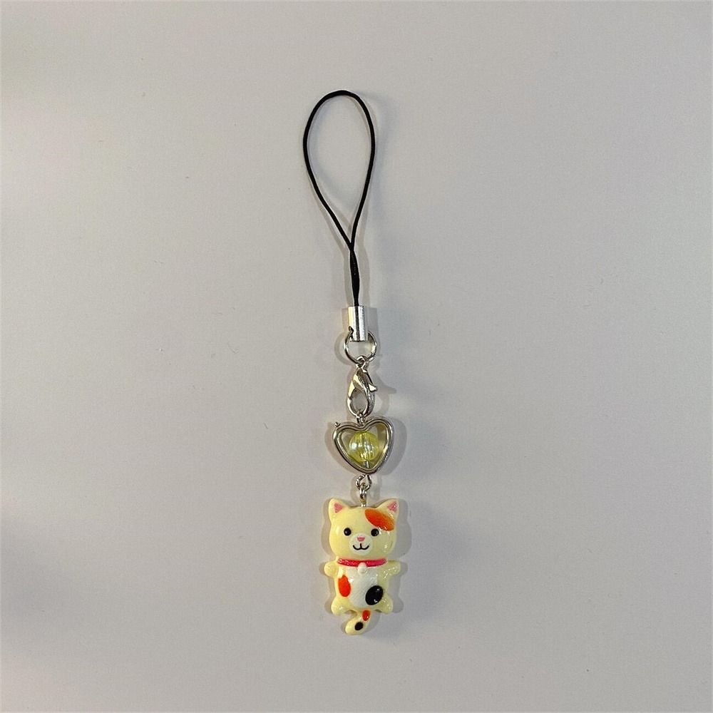 Cat Pendant Cat Phone Strap Cellphone Chain Phone Lanyard Y2K Phone Charm Women Girls