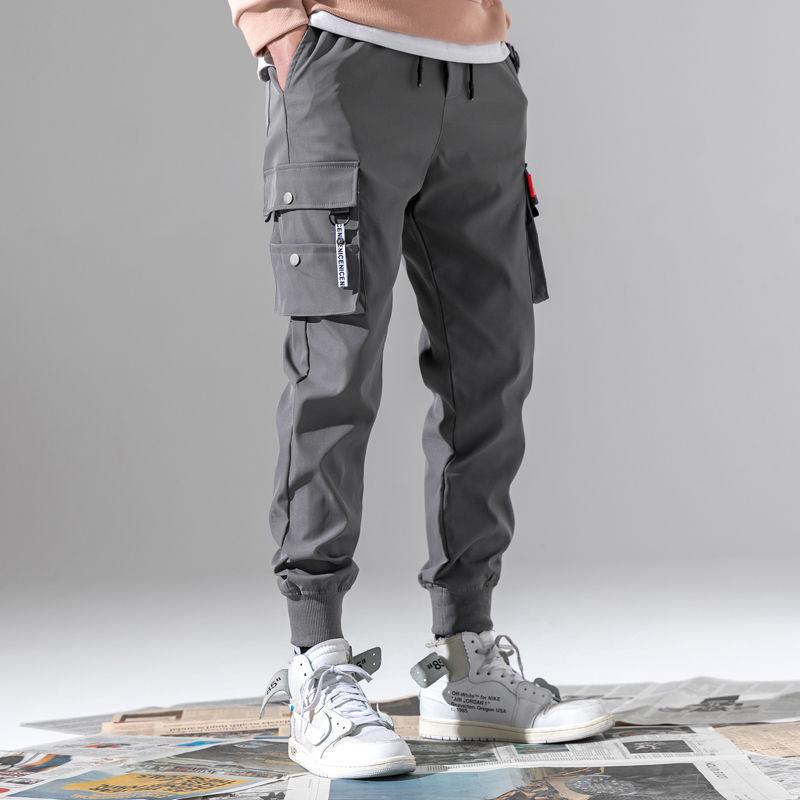 Men's Autumn/Winter Casual Velvet Jogger Pants with Cuffs