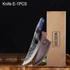 Multifunctional Butcher Knife with Sheath Kitchen Boning Knife Meat Cleaver BBQ Cutter Stainless Steel Hand-forged Chef Knife