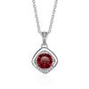 Bague Ringen 1ct VVS D Colored Moissanite Diamond Necklace For Women Silver 925 Jewelry Female Simple Temperament Clavicle Chain