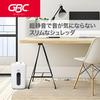 GBC Shredder Operating Sound 38dB Super Silent Shredder A3809X Home Use Cross Cut A4 60 Sheets Can Be Shredded Capacity GSHA3809X White [Quiet] 9.1L
